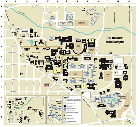 Cu Boulder Campus Map Pdf - Zip Code Map