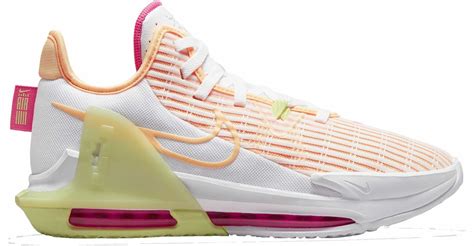 Nike Lebron Witness 6 VI White/Orange Mens Basketball Shoes 2021 All NEW - Athletic