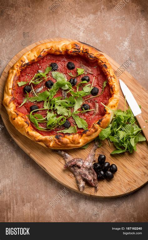 Pizza Anchovies Black Olives Image & Photo | Bigstock