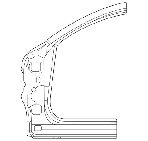 TKY8-71-220B - Hinge Pillar - 2016-2023 Mazda CX-9 | MazdaSwag