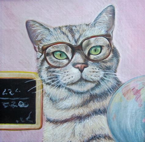 Nerd Cat by Dietlinde on DeviantArt