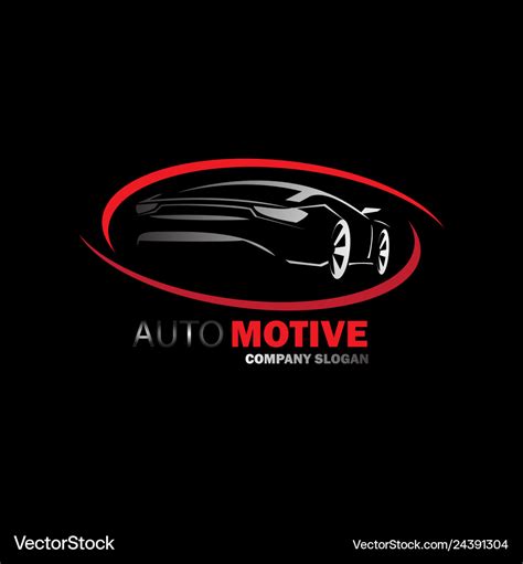 Automotive logo design Royalty Free Vector Image