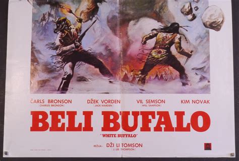 The White Buffalo-rare Original Vintage Movie Poster of the Mystical Stampeding Western With ...