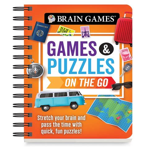 Brain Games 140 Games and Puzzles On The Go Book | Collections Etc.