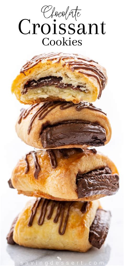 Chocolate Croissant Cookies PIN - Saving Room for Dessert