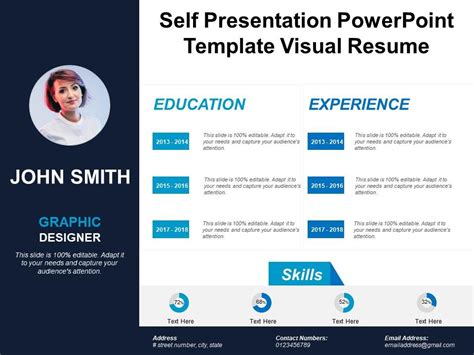 Self Presentation Powerpoint Template Visual Resume | PowerPoint Slides ...