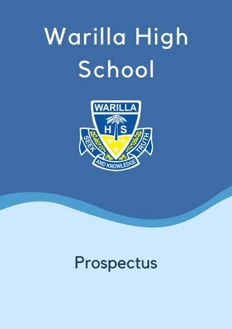 Warilla High School Prospectus by Brandon Harry - Issuu