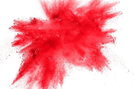 Premium Photo | Red powder explosion