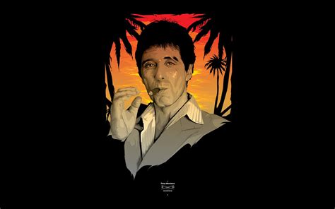 Al Pacino Scarface, fan art, Scarface, Tony Montana, movies HD wallpaper | Wallpaper Flare