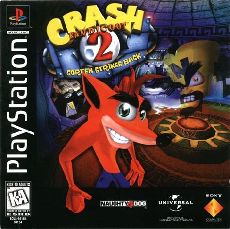 Crash Bandicoot 2: Cortex Strikes Back cover or packaging material - MobyGames