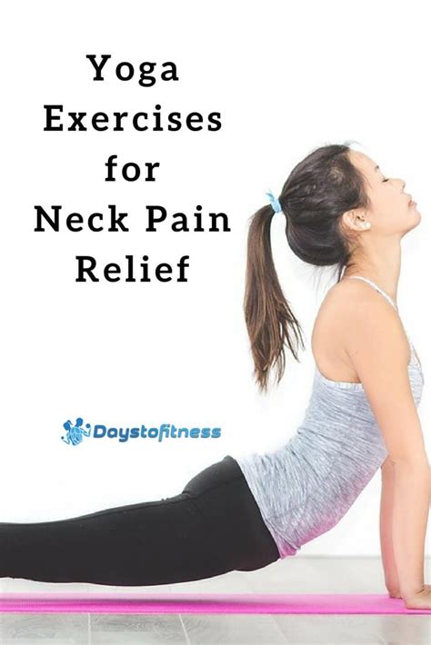 Yoga Exercises for Neck Pain Relief pin | Days To Fitness