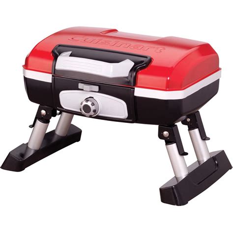 Petit Gourmet Portable Tabletop Outdoor LP Gas Grill in Red/Black - 7246406 | HSN