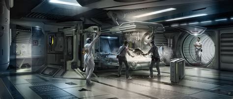 "Prometheus" official movie concept art, David Levy | Spaceship ...