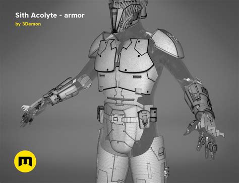 Sith Acolyte – armor | 3Demon - 3D print models download