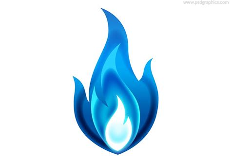 Blue Flame Logo Vector Design Images Flame Basketball - vrogue.co