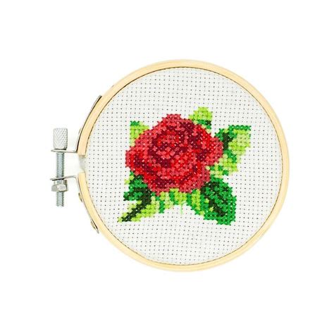 Mini Rose Cross-Stitch Kit - Nathan & Co.