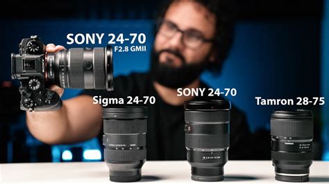 ULTIMATE Sony Lens Comparison // Sony 24-70 F2.8 GM II VS Sigma 24-70 VS Tamron 28-75 VS Sony 24 ...