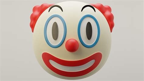 Clown Emoji 3D model | CGTrader