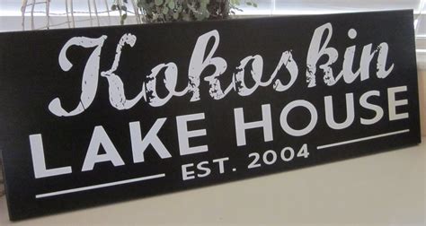 Lake House Sign Lake House Decor Custom Sign by KendrasKreations