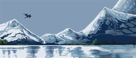 Pixel Mountain by e-pona on DeviantArt