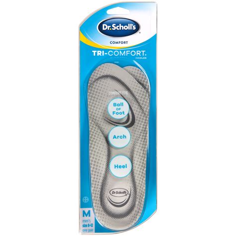 Dr. Scholl's Dr. Scholl’s Comfort Tri-Comfort Insoles for Men, 1 Pair ...