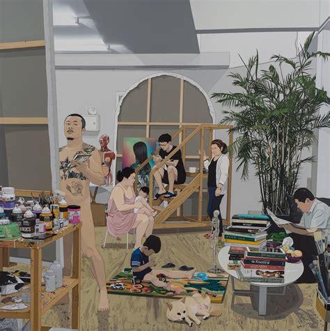 Painter and Family, 2018 by Chen Fei | Ocula