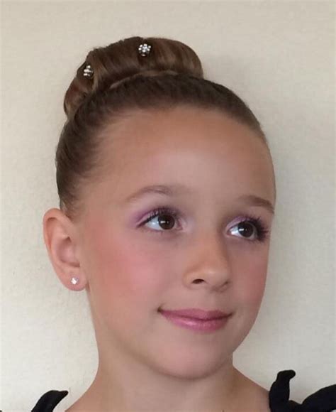 My daughter and her hair and makeup choice for her dance recital!! | Recital makeup, Ballet ...