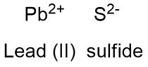 Lead (II) sulfide Formula