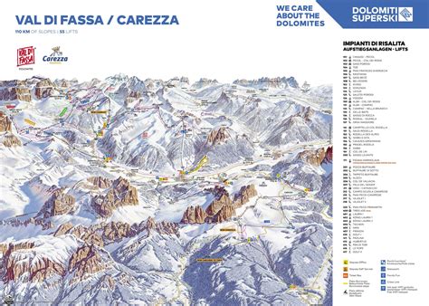 Val di Fassa Ski Resort Piste Maps