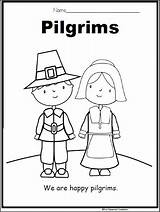 Pilgrim Coloring Page For Kindergarten  Made By Teachers Pilgrims sketch template