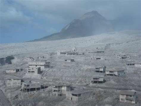 Village of Plymouth, Montserrat after a massive... | Destroyed and Abandoned