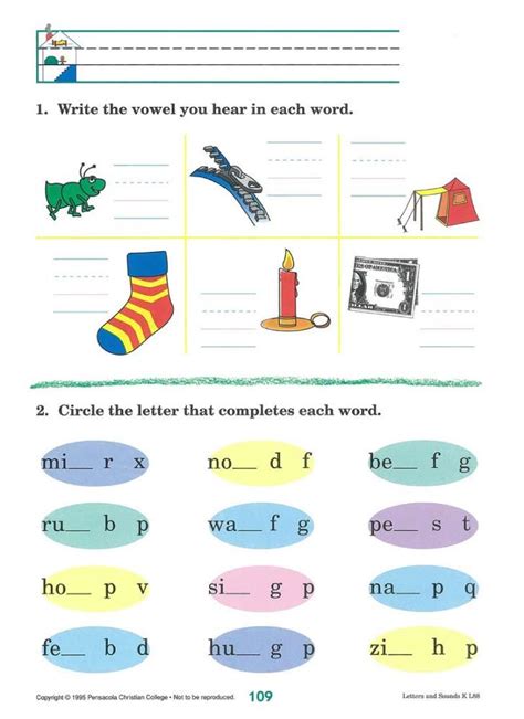 Abeka Phonics Charts Printable