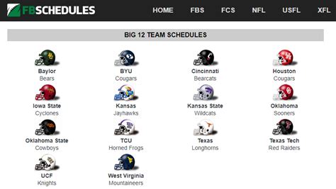 Fbschedules On Twitter Big Ten Unveils Football Schedule Format | Hot ...