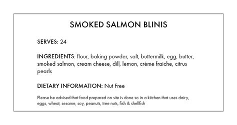 Smoked Salmon Blinis | Boatshed Market