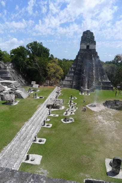 Mayan Pyramids Tikal Landscape Mayan Stock Photos, Pictures & Royalty ...