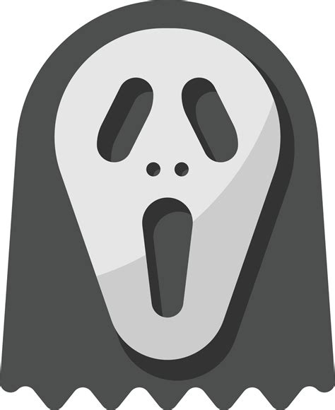 mask ghost scream hallow halloween - flat icon 14363444 Vector Art at Vecteezy