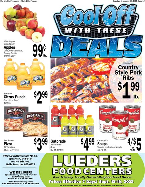 Lueders Weekly Grocery Ad 9-13-22 by Black Hills Pioneer - Issuu