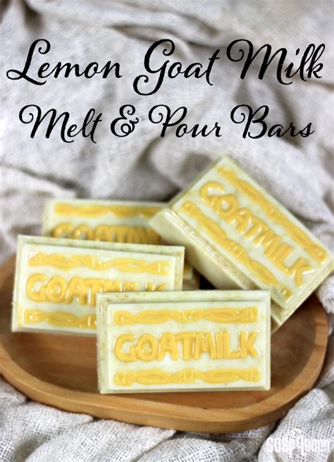 Lemon Goat Milk Melt and Pour Bars - Teach Soap