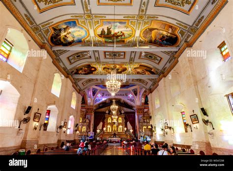 The Interior Of Baclayon Church, Bohol, The Philippines Stock Photo - Alamy