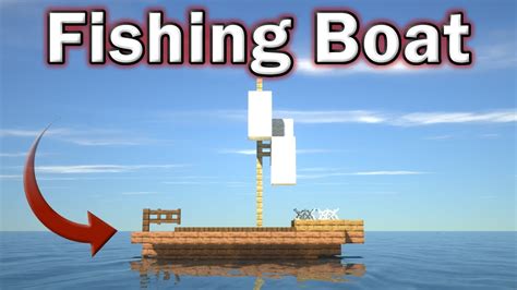 Minecraft Fishing Boat