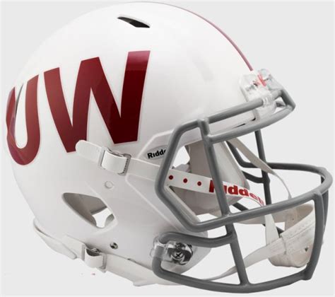 Wisconsin Badgers Speed Football Helmet UW Throwback