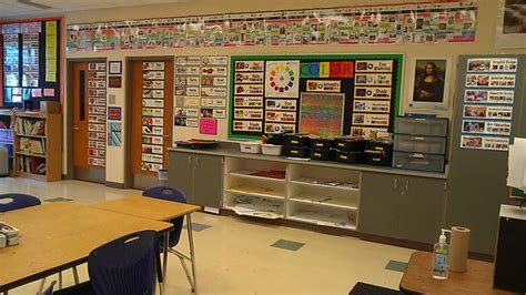 Jamestown Middle School Art Class | Classroom planning, Middle school art, Art classroom