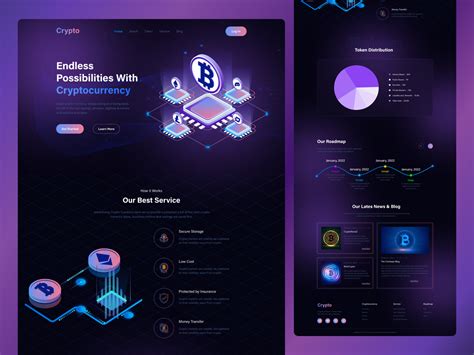 Crypto - Cryptocurrency Website design. by Md. Maksedur rahman on Dribbble