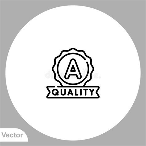 Quality Control Vector Icon Sign Symbol Stock Vector - Illustration of ...