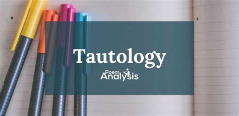 Tautology - Definition and Examples - Poem Analysis