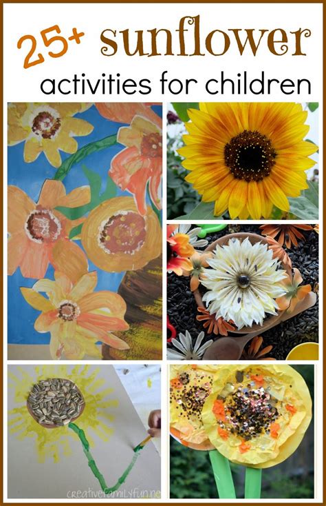 25+ sunflower activities for children - rubber boots and elf shoes