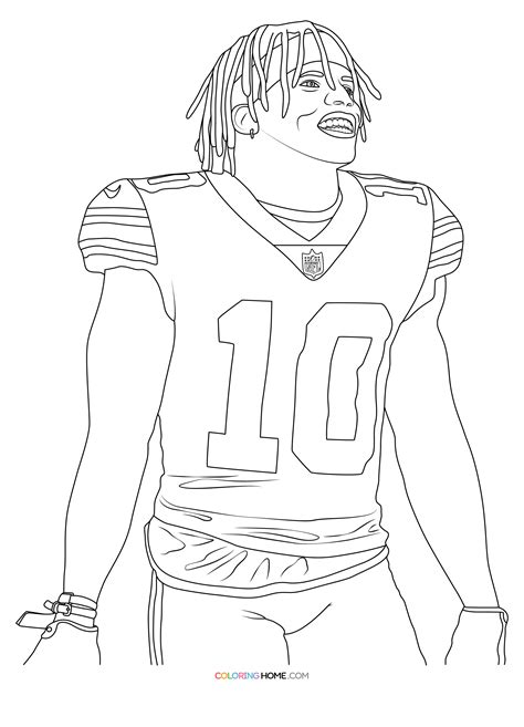 Tyreek Hill Coloring Page - Coloring Home