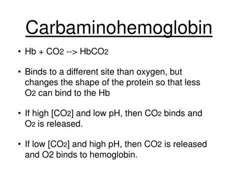 PPT - Carbon dioxide and Oxygen transport PowerPoint Presentation - ID:3561670