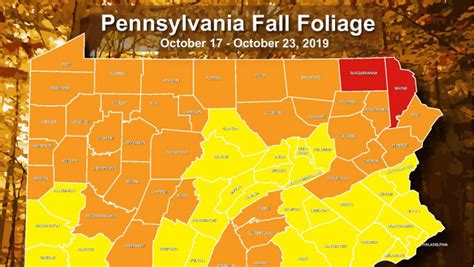 PENNSYLVANIA FALL FOLIAGE: Fall foliage reaching its peak