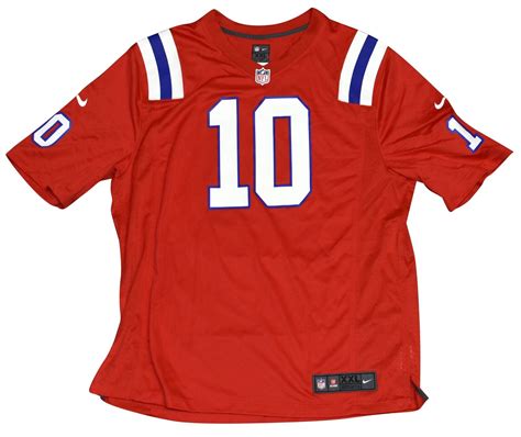 MAC JONES AUTOGRAPHED NEW ENGLAND PATRIOTS #10 RED NIKE GAME JERSEY ...